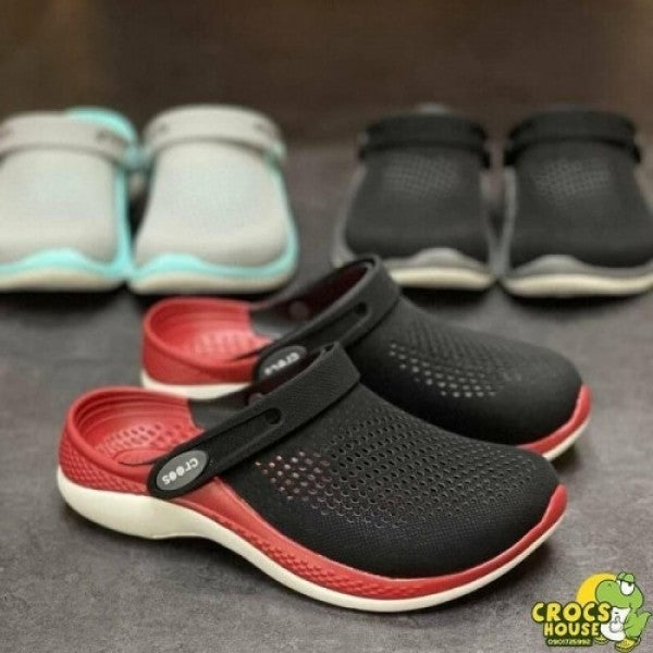 First Copy Crocs Literide 360 "Red-Black" Slides